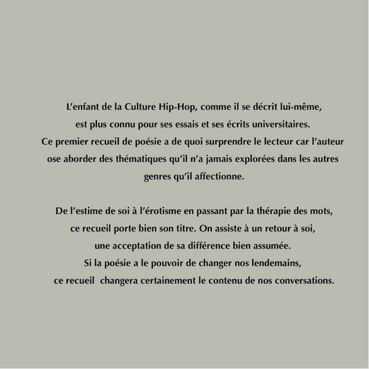 Cahier d'un retour à moi même